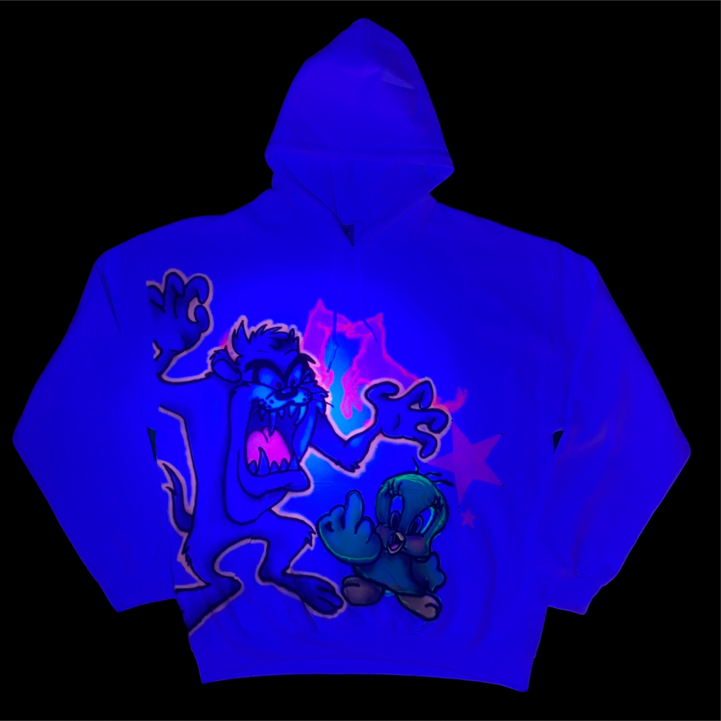 tasmanian tweety hoodie L