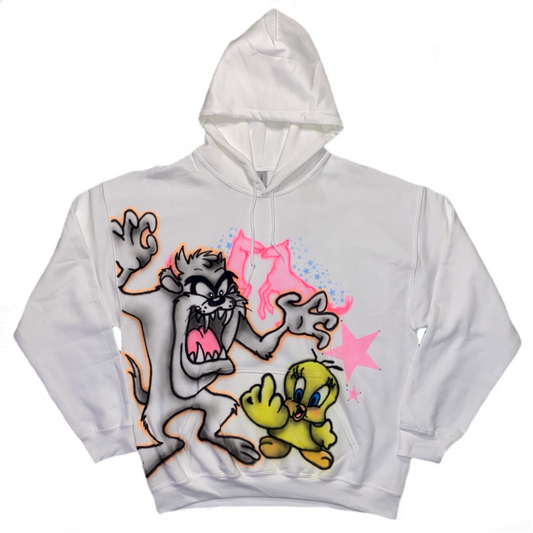 tasmanian tweety hoodie L