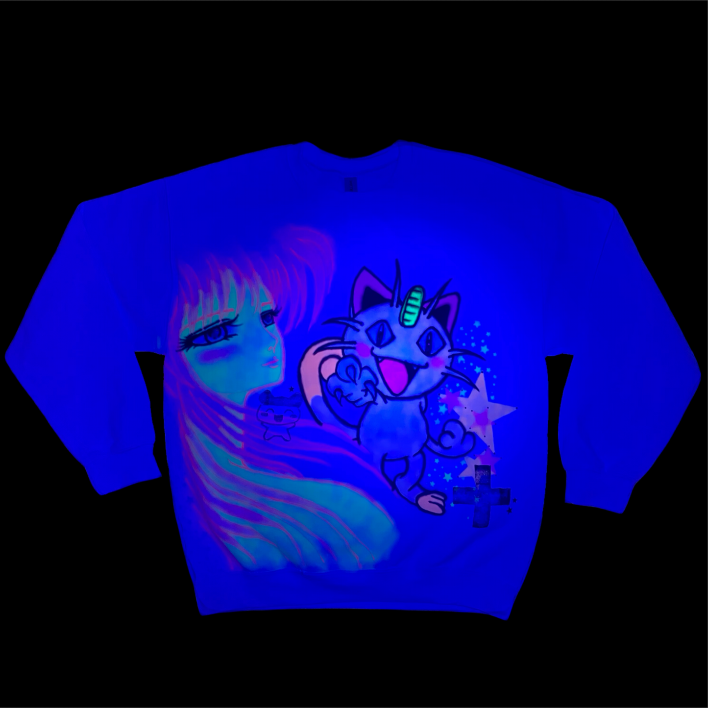 saori meowth sweatshirt L
