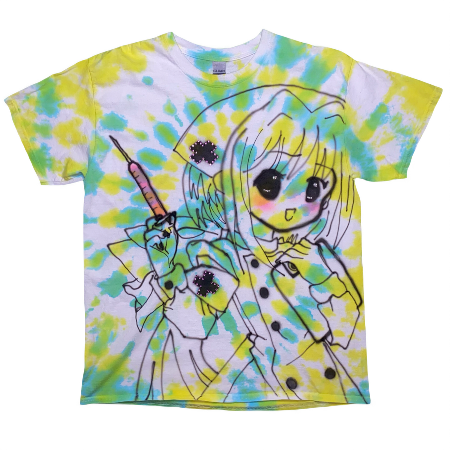 tie dye nurse tee L