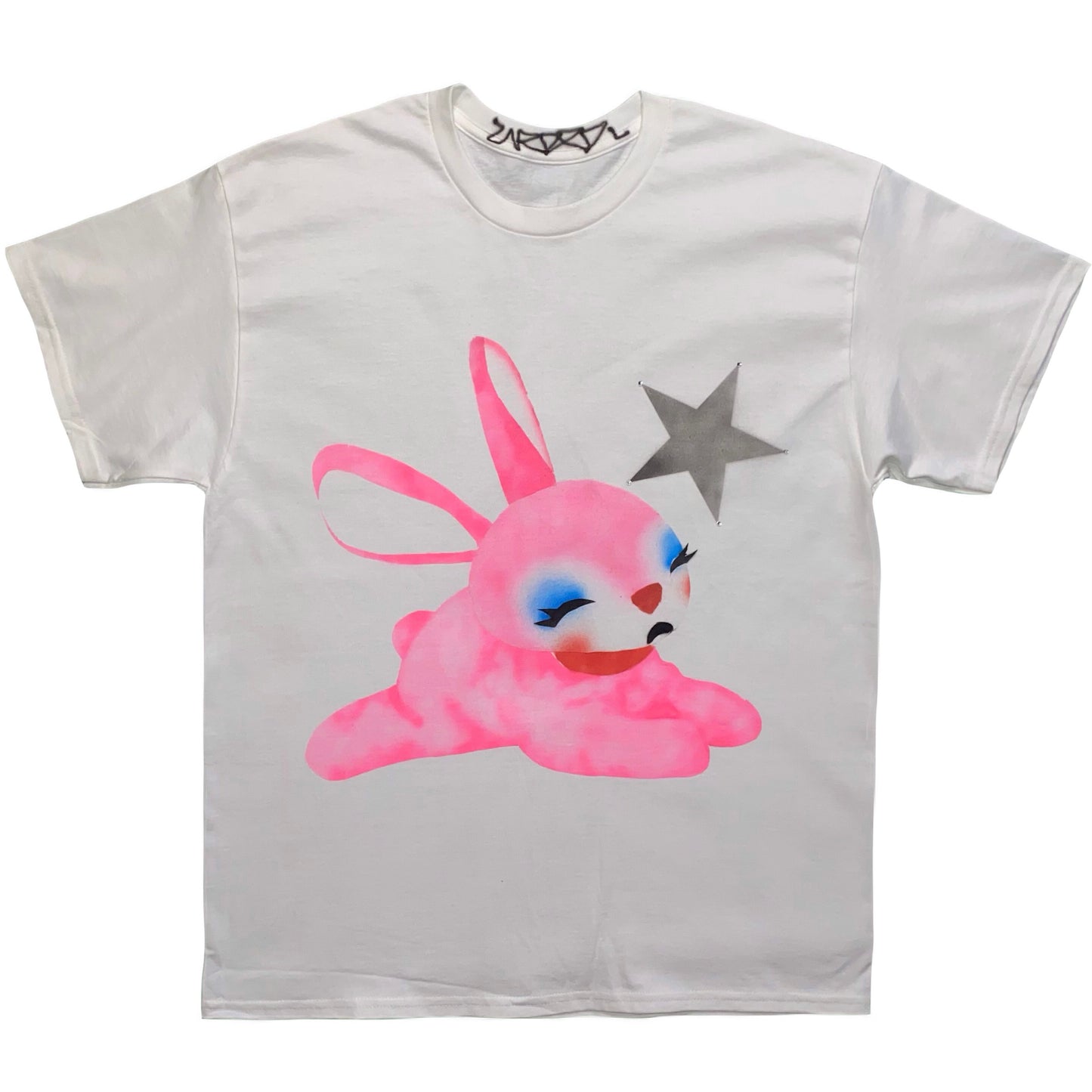 pink rabbit tee L
