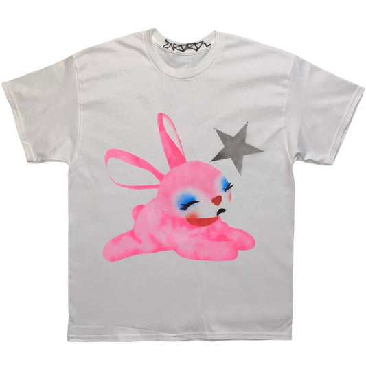 pink rabbit tee L